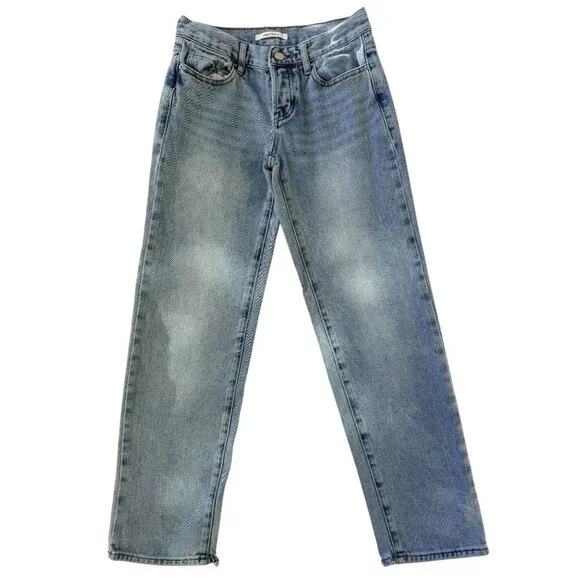 PacSun Womens Light Wash Low-Rise Straight Jeans With Button Fly Size 23 - Picture 2 of 16